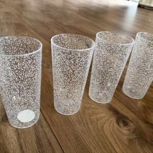Five clear cups from target (plastic)